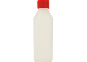 butelka HDPE 250 ml z zakrętką i dozerem dziurka