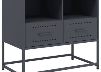 Szafka pod telewizor antracytowa 68x39x605 cm stalowa WM-846550