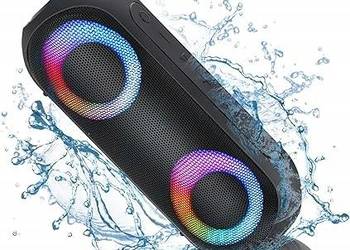 NOTABRICK Głośnik Bluetooth ze światłami, przenośne głośniki