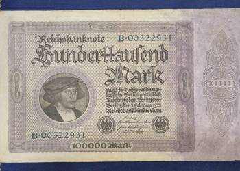 Niemcy banknot 100000 marek 1923