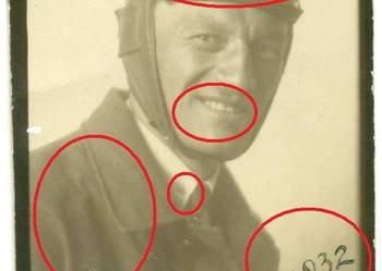 Stare zdjęcie pilot żołnierz 1932 rok
