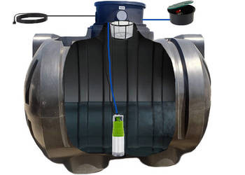 ZBIORNIK NA DESZCZÓWKĘ 5000L ZESTAW PROFESSIONAL Z POMPĄ