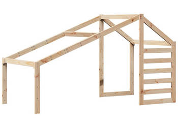 Daszek do łóżka dziecięcego 198x97x113 cm lite drewno sosnowe WM-846876