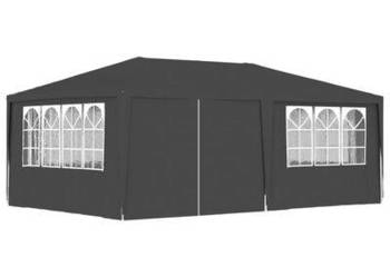 vidaXL Namiot imprezowy ze ściankami, 4x6 m, antracytowy, 90 g/m²(sku48537)