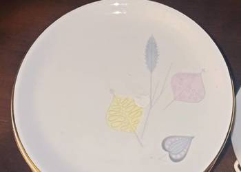 Talerzyk Eschenbach. Bavaria Germany Trawki. Listki. Ecru