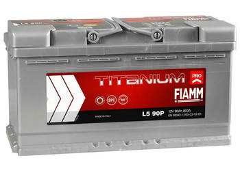 Akumulator 90Ah 800A FIAMM TITANIUM PRO 12V  Prawy Plus