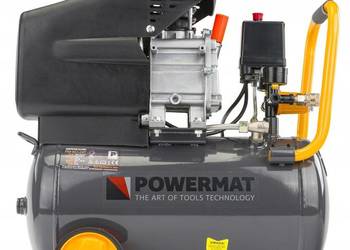 Kompresor olejowy 24l sprężarka 8 bar 206 l/min 230v wydajny PM-KO-24T