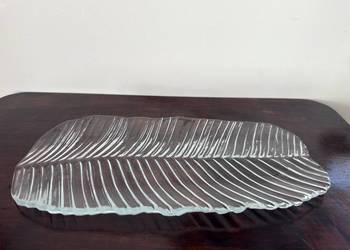 Patera taca szklana liść