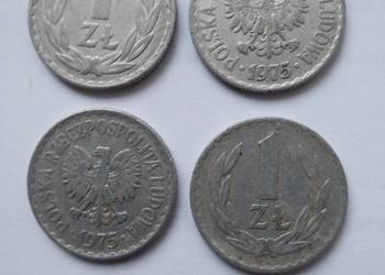 Monety PRL. 1 zł z roku 1974 \ 1975