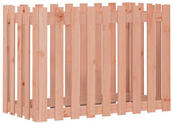 Rabata ogrodowa z płotkiem 100x50x70cm lite drewno daglezjowe WM-832485
