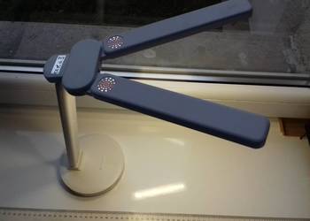 Lampa biórkowa akumulatorowa stojąca, dotykowy przycisk, podwójna, regulowa