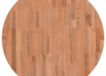 Blat do stołu Ø70x15 cm okrągły lite drewno bukowe WM-355931