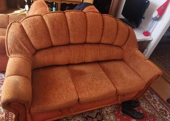 Sofa rozkładana plus dwa fotele