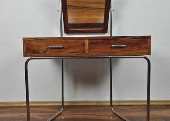 Autorski projekt toaletki inspirowany stylem Bauhaus Chrom Orzech Art Deco