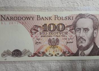 UNIKAT ! 100 złotych 1976 s. BL