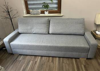 GRÄLVIKEN Sofa 3-osobowa, rozkładana szary