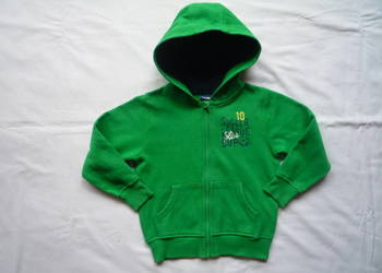 Lupilu r. 98/104 Bluza zielona z kapturem Ciepła