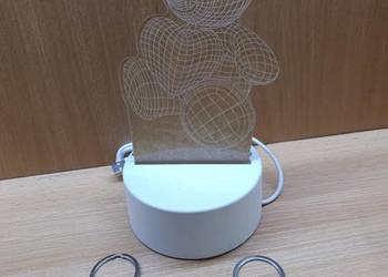 Lampka miś LED + breloczek idealny prezent na Dzień Kobiet