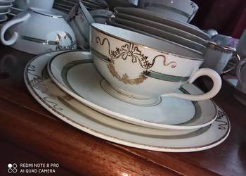 filiżanka i talerzyk, Carl Tielsch. Syg. Ct Altwasser Silesia i Mz Austria filiżanka i talerzyk, Carl Tielsch. Syg. Ct Altwasser Silesia i Mz Austria