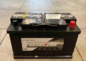 Akumulator Grom Agm Start&Stop 80Ah 800A Prawy Plus