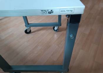 Stolik warsztatowy Treston, z regulacją, na kółkach