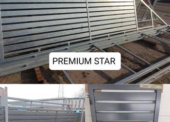 Brama przesuwna palisada 4m PREMIUM STAR, ocynk ogniowy, 5m, 6m, 6,7m 7,5m