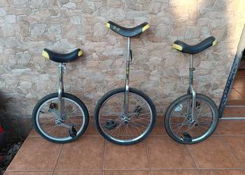 3 x monocykl / jednokołowiec (w tym 2 x QU-AX). Stan jak na zdjęciach