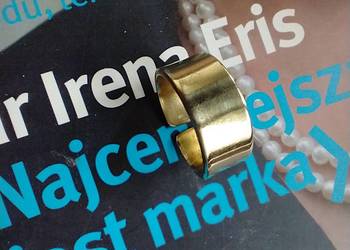 Pierścionek obrączka mosiądz metaloplastyka rękodzieło Pierścionek obrączka mosiądz metaloplastyka rękodzieło