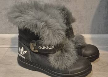 Buty botki damskie ocieplane futerko Adidas  rozm 36