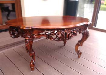 Stolik Barokowy Rzeźbiony Antyk