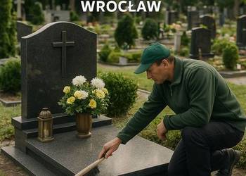 Sprzątanie grobów na cmentarzu przy ulicy Zabrodzkiej   na klecinie Sprzątanie grobów na cmentarzu przy ulicy Zabrodzkiej   na klecinie