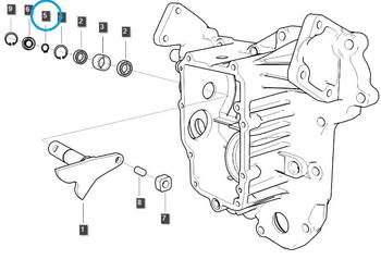 Pierścień segera Ø 15 / S810015001 / LS Tractor 40198539