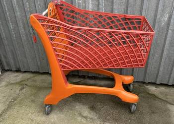 Wózek sklepowy zakupowy 150 litrów plastikowy powystawowy