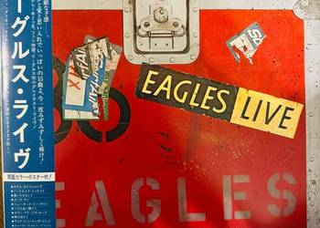 Eagles Eagles Live NM/NM Japan Obi 2LP 1980 Asylum Records P558990Y