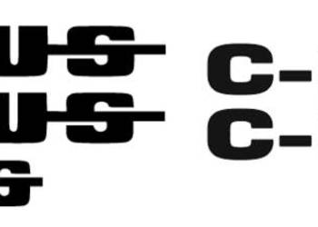 Napis naklejka Ursus C-330M bez tła