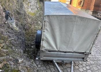 Przyczepka zasław jednoosiowa 750 plandeka stelarz