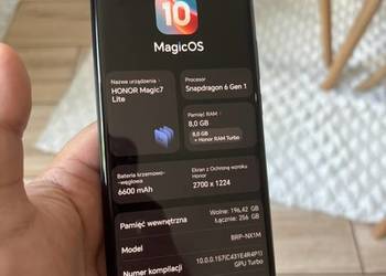 Honor magic 7 lite 8/256gb jak nowy