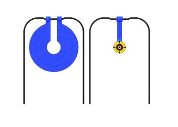 Tarcza Cel Obrotowy 2 w 1 do Treningu Strzeleckiego Stabilna Konstrukcja