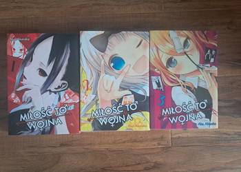 zestaw 3 książeczek manga "miłość to wojna" stan bdb