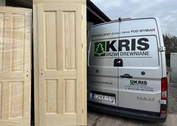 Drzwi drewniane AMERYKAŃSKIE WYSOKIE 240 CAŁA POLSKA  I UE Szczecin
