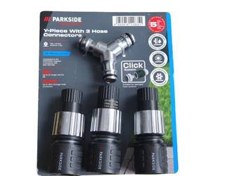 Parkside Performance zestaw ogrodowy z trójnikiem Y do węży węża 13–15 mm
