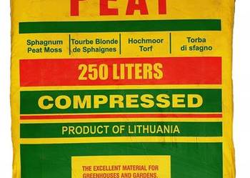 Torf ogrodniczy litewski 250L kwaśny pH 2,5-3,5  WYSYŁKA lithuanian peak