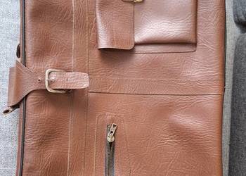 Skórzana walizka PRL Retro