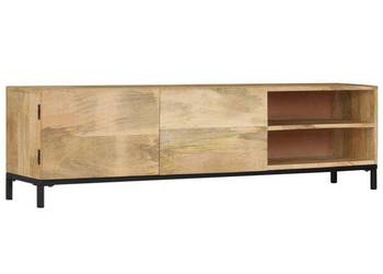 Szafka pod TV, 145x30x41 cm, lite drewno mango（SKU247944）