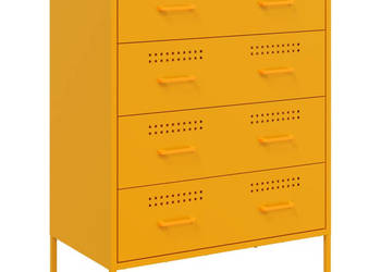 Szafka musztardowa 68x39x89 cm stalowa WM-842985