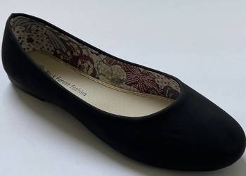 Czarne gładkie baleriny rozmiar 39