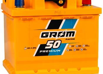 Akumulator Grom Racing 50Ah 480A EN PRAWY PLUS