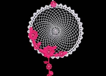 Zawieszka ozdoba na okno szydełkowa 26cm (Z191)