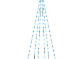vidaXL Choinka do montażu na maszcie, 108 niebieskich diod LED（SKU:343520）