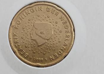 20 Eurocentów Holandia 1999 r. Pierwszy rok bicia